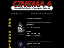 Tablet Screenshot of cinema6theatre.com